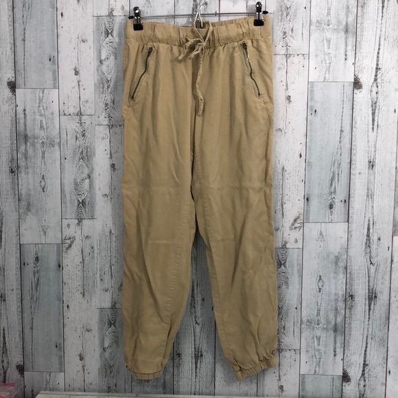 Sanctuary Pants - Sanctuary Tencel Tan Joggers Small